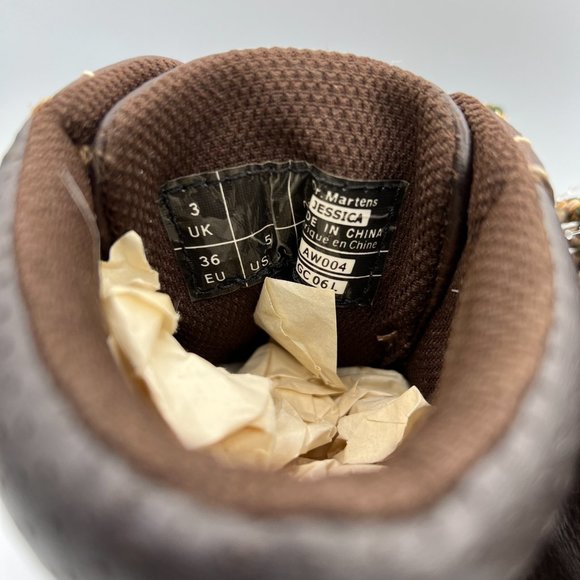 Dr. Martens Jessica 36/US 5‎ Dark brown supple leather NWOB Chunky vintage laced - Picture 7 of 14